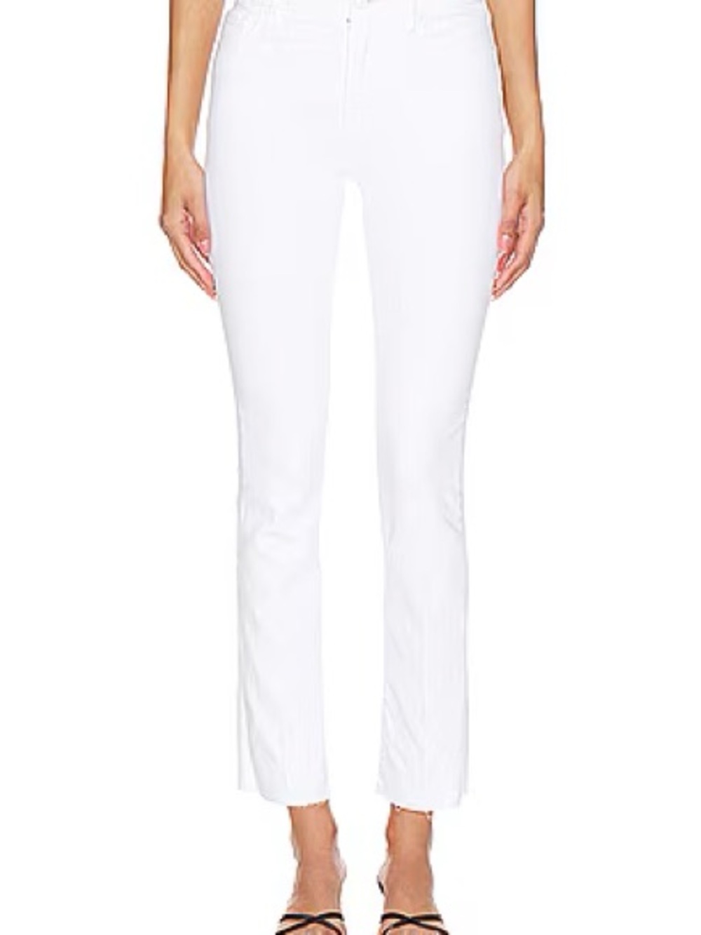 Good American Good Legs Straight Jeans White Size 14/32